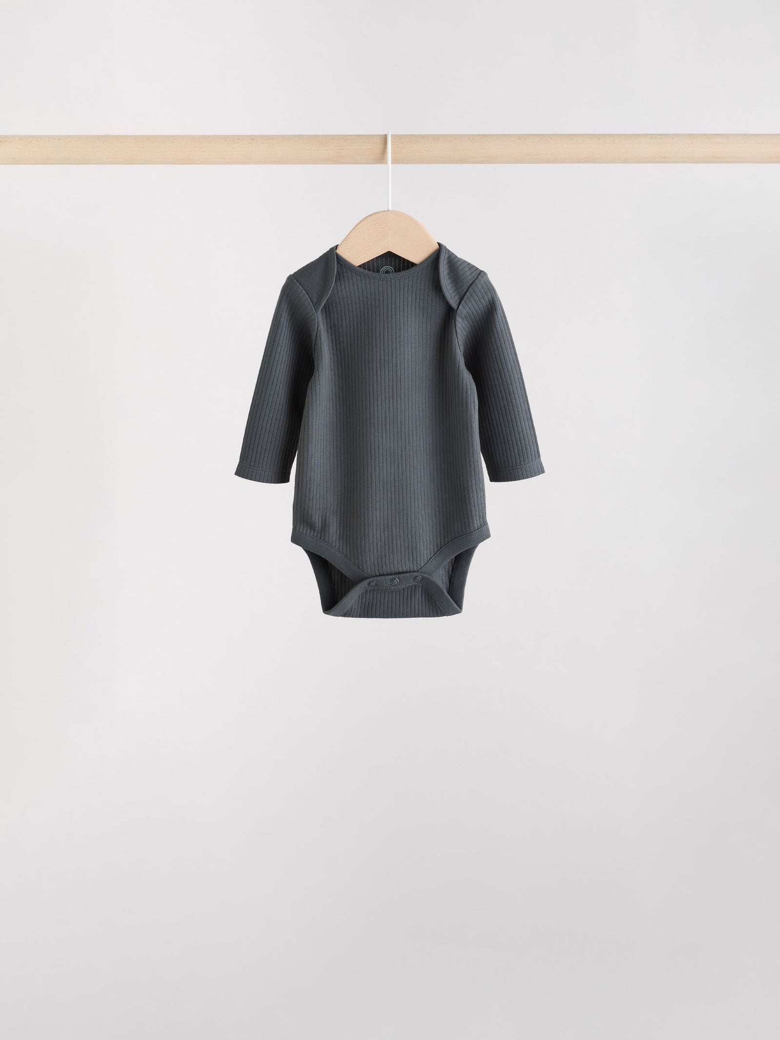 Brown Long Sleeve Baby Bodysuits 5 Pack