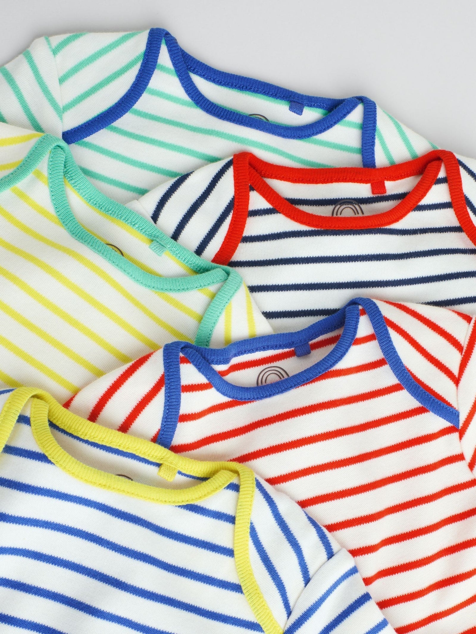 Bright Baby Long Sleeve Bodysuits 5 Pack
