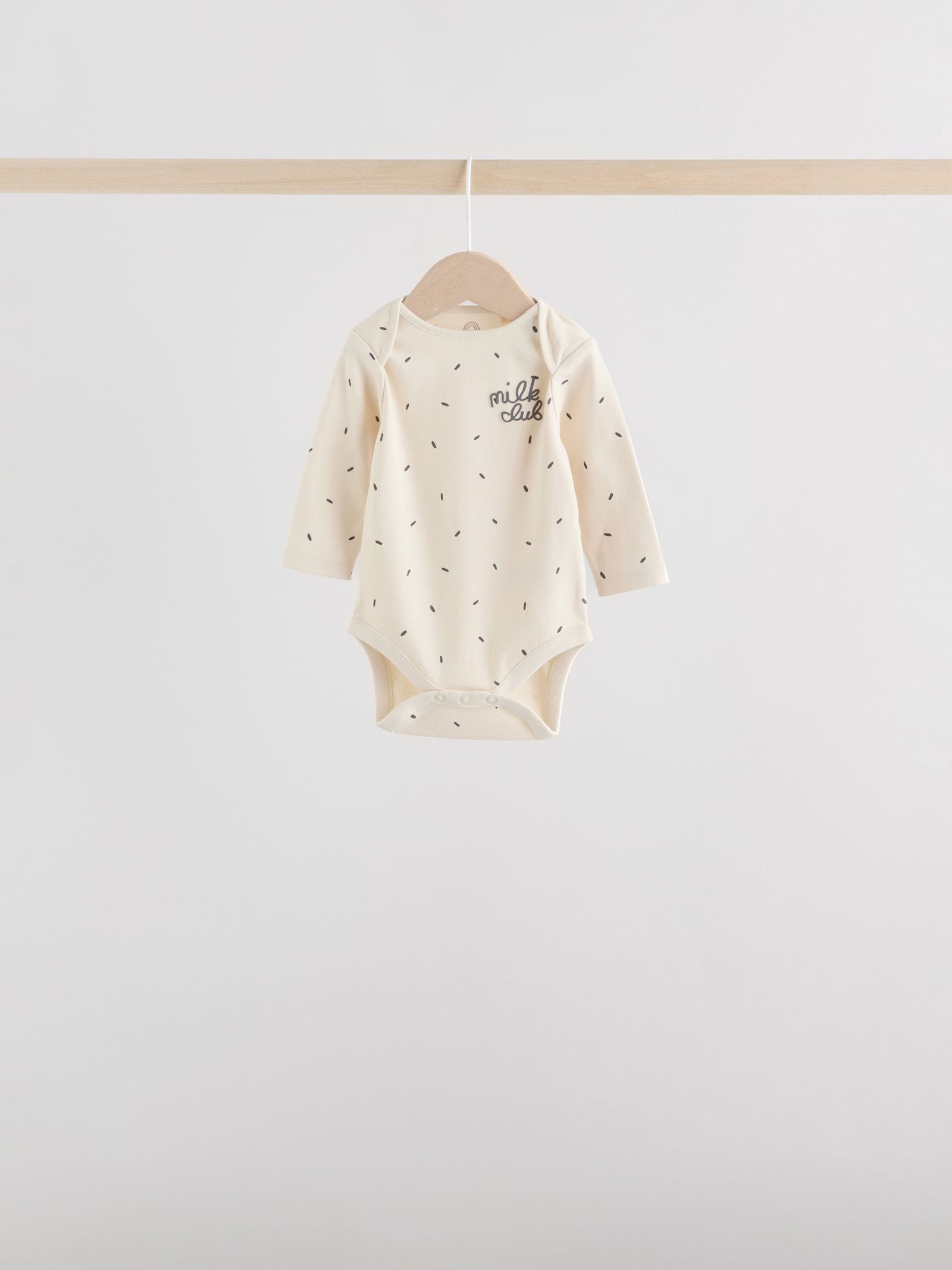 Monochrome Baby Long Sleeve Bodysuits 5 Pack