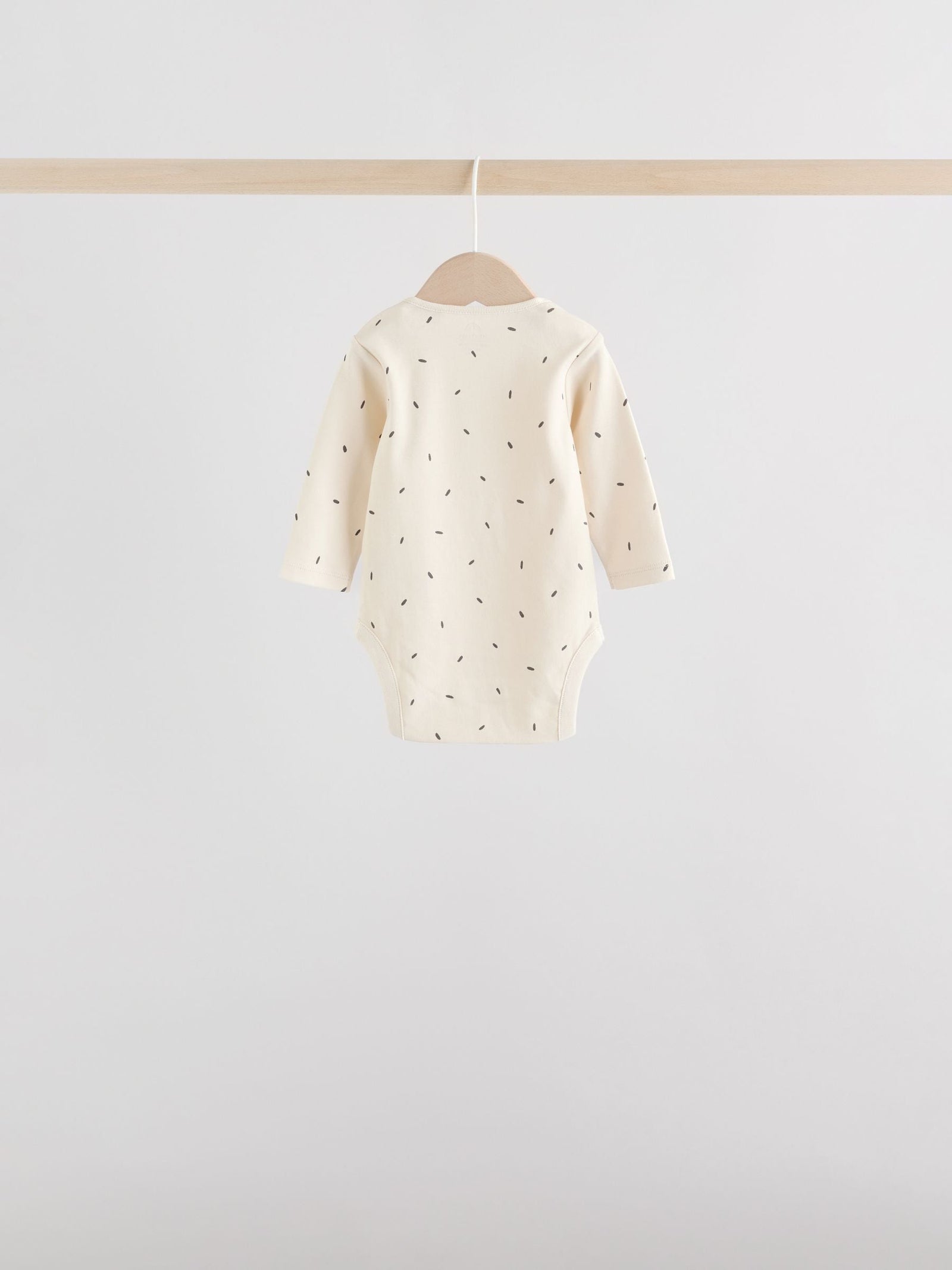 Monochrome Baby Long Sleeve Bodysuits 5 Pack