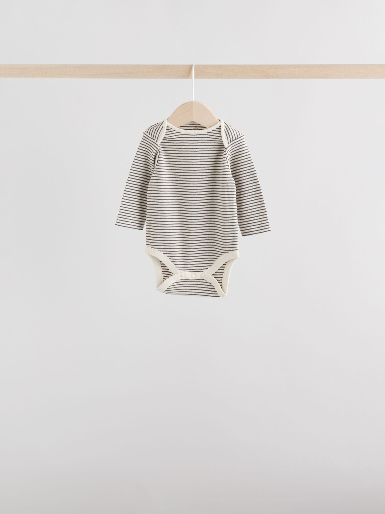 Monochrome Baby Long Sleeve Bodysuits 5 Pack