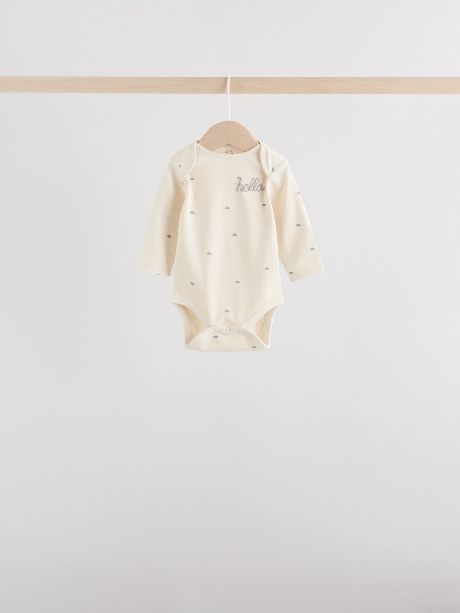 Monochrome Baby Long Sleeve Bodysuits 5 Pack