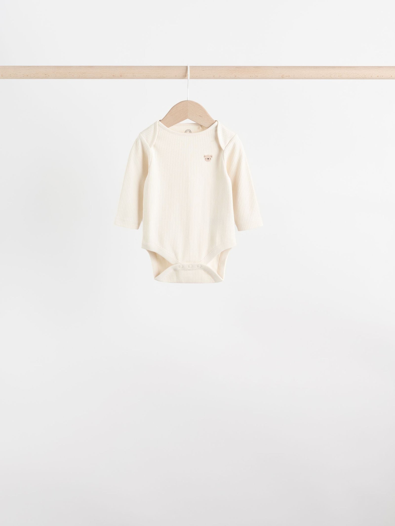 Neutral Bear Baby Long Sleeve Bodysuits 5 Pack
