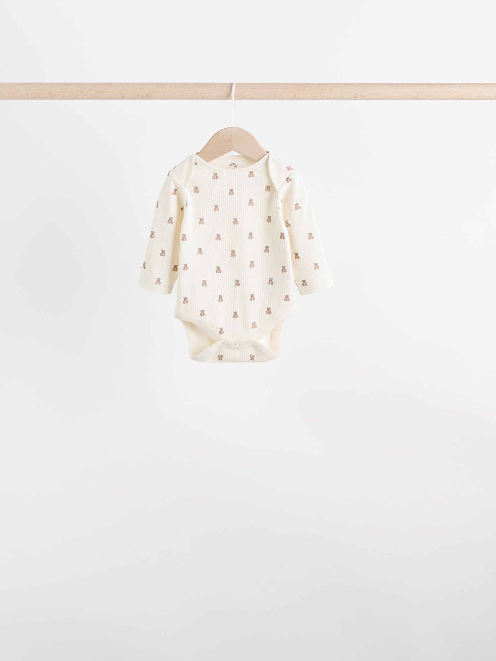Neutral Bear Baby Long Sleeve Bodysuits 5 Pack