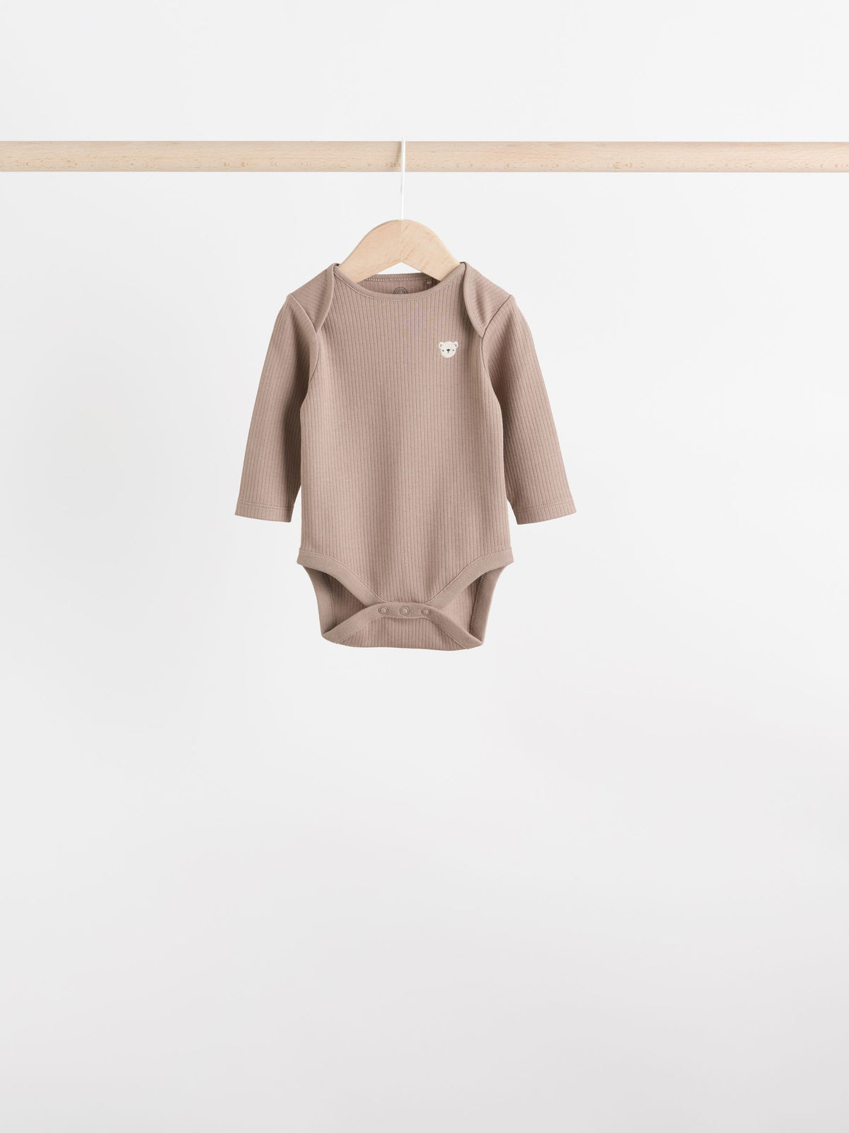 Neutral Bear Baby Long Sleeve Bodysuits 5 Pack