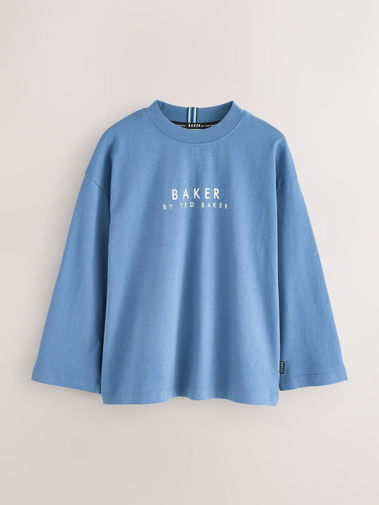 Baker by Ted Baker Cotton Long Sleeve T-Shirts 3 Pack