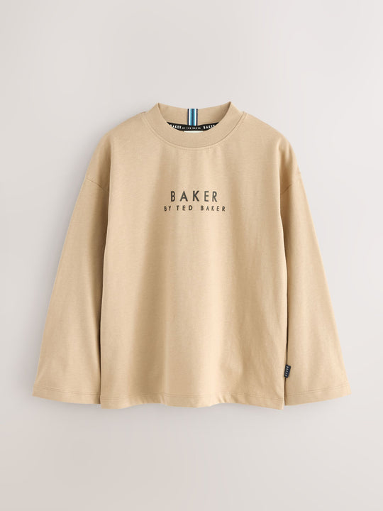 Baker by Ted Baker Cotton Long Sleeve T-Shirts 3 Pack