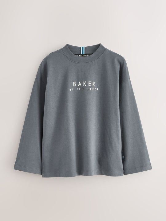 Baker by Ted Baker Cotton Long Sleeve T-Shirts 3 Pack