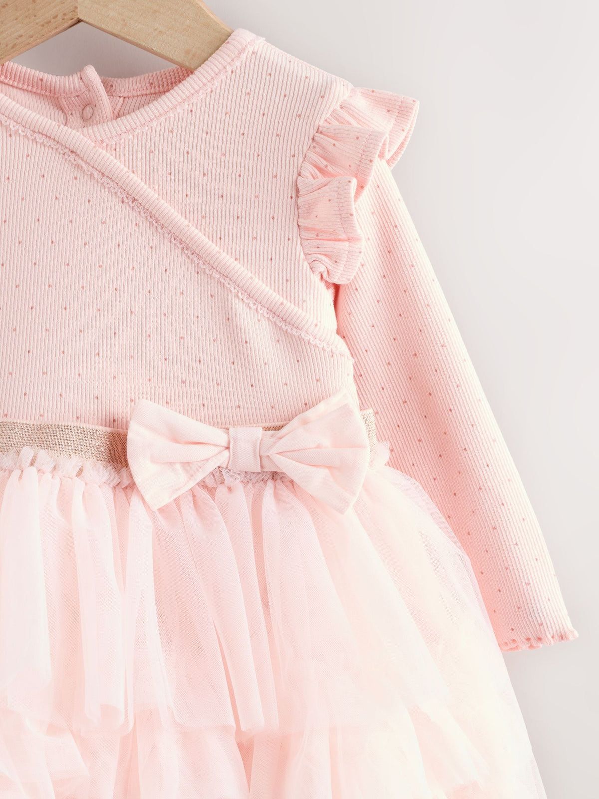 Pink Baby Long Sleeve Tutu Dress (0mths-2yrs)