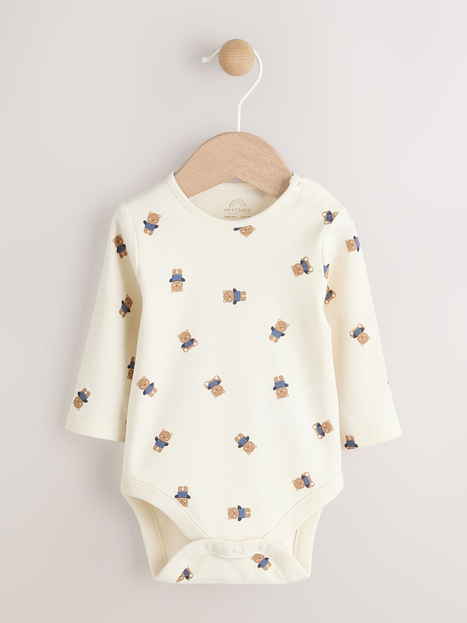 Tan Brown Bear Cord Dungarees and Bodysuit Baby Set