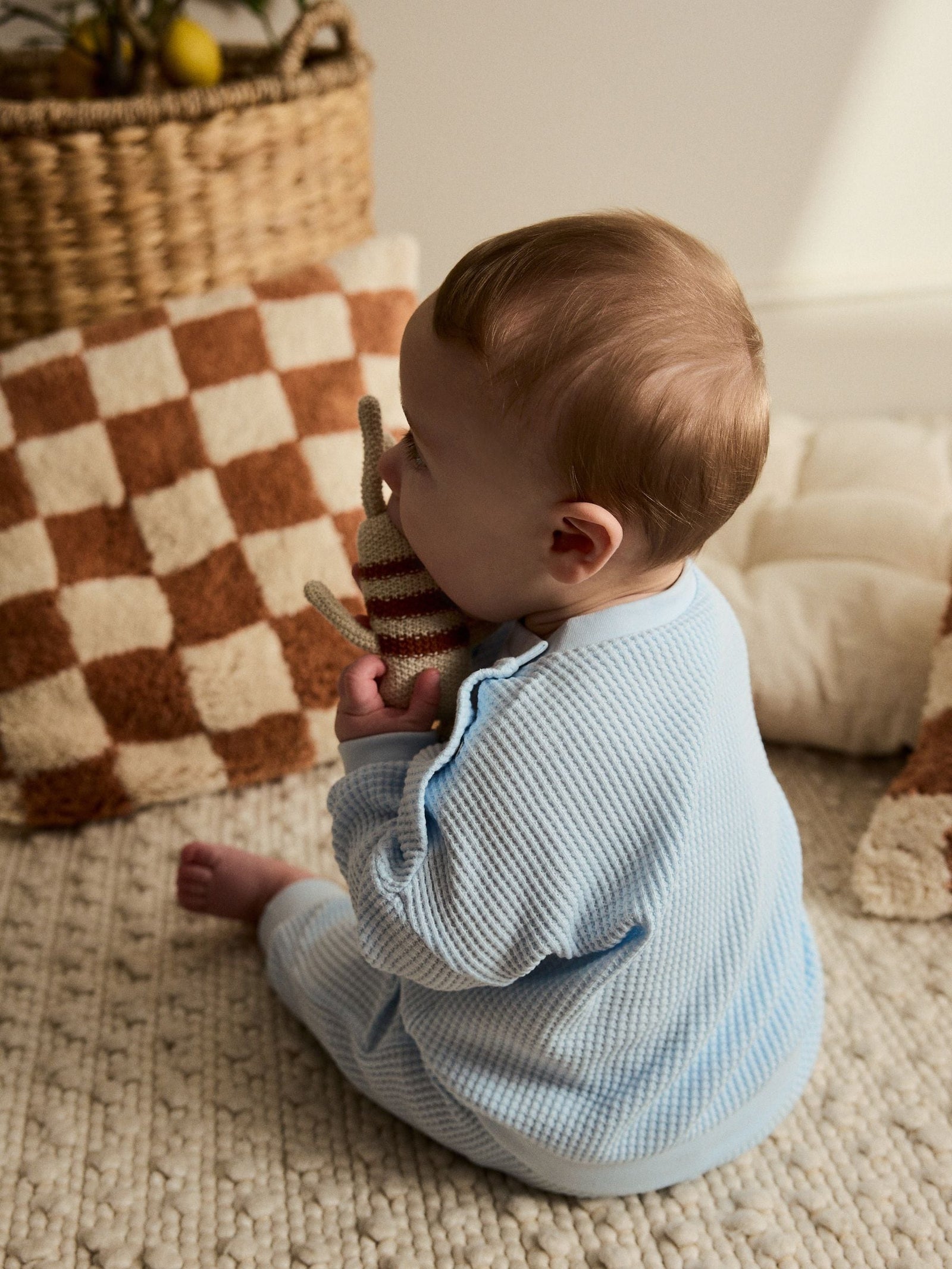 Blue 100% Cotton Top and Joggers Baby 2 Piece Set (0mths-2yrs)