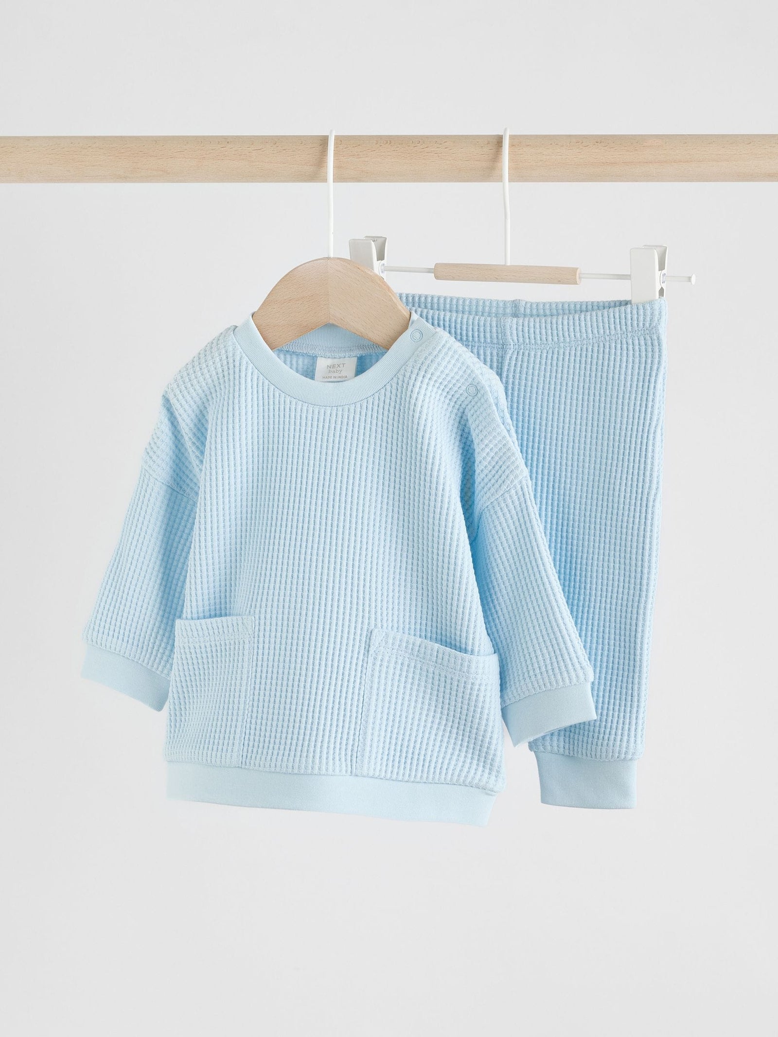 Blue 100% Cotton Top and Joggers Baby 2 Piece Set (0mths-2yrs)