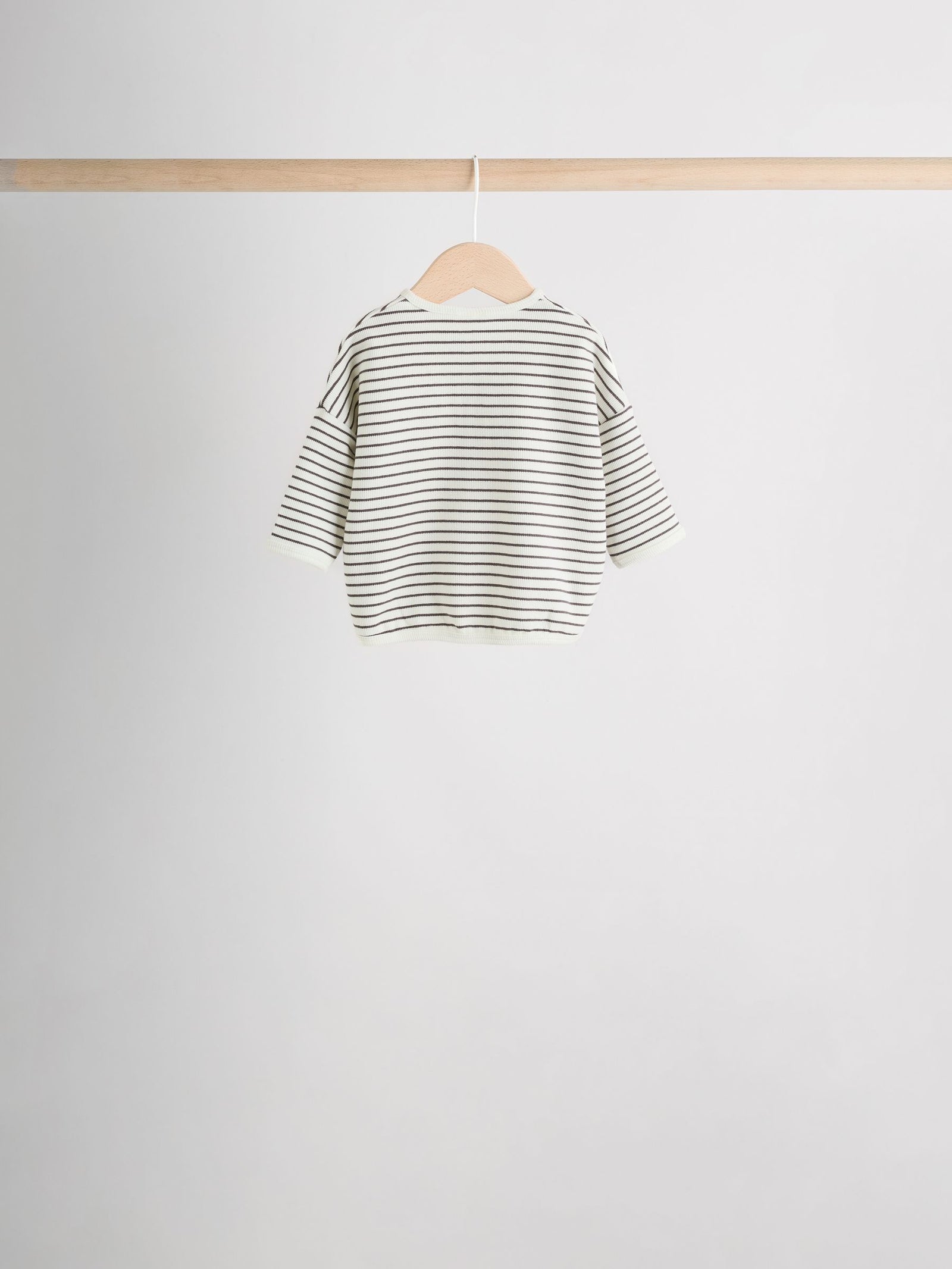 Mono Stripe Baby Long Sleeve T-Shirts 4 Pack (0mths-2yrs)