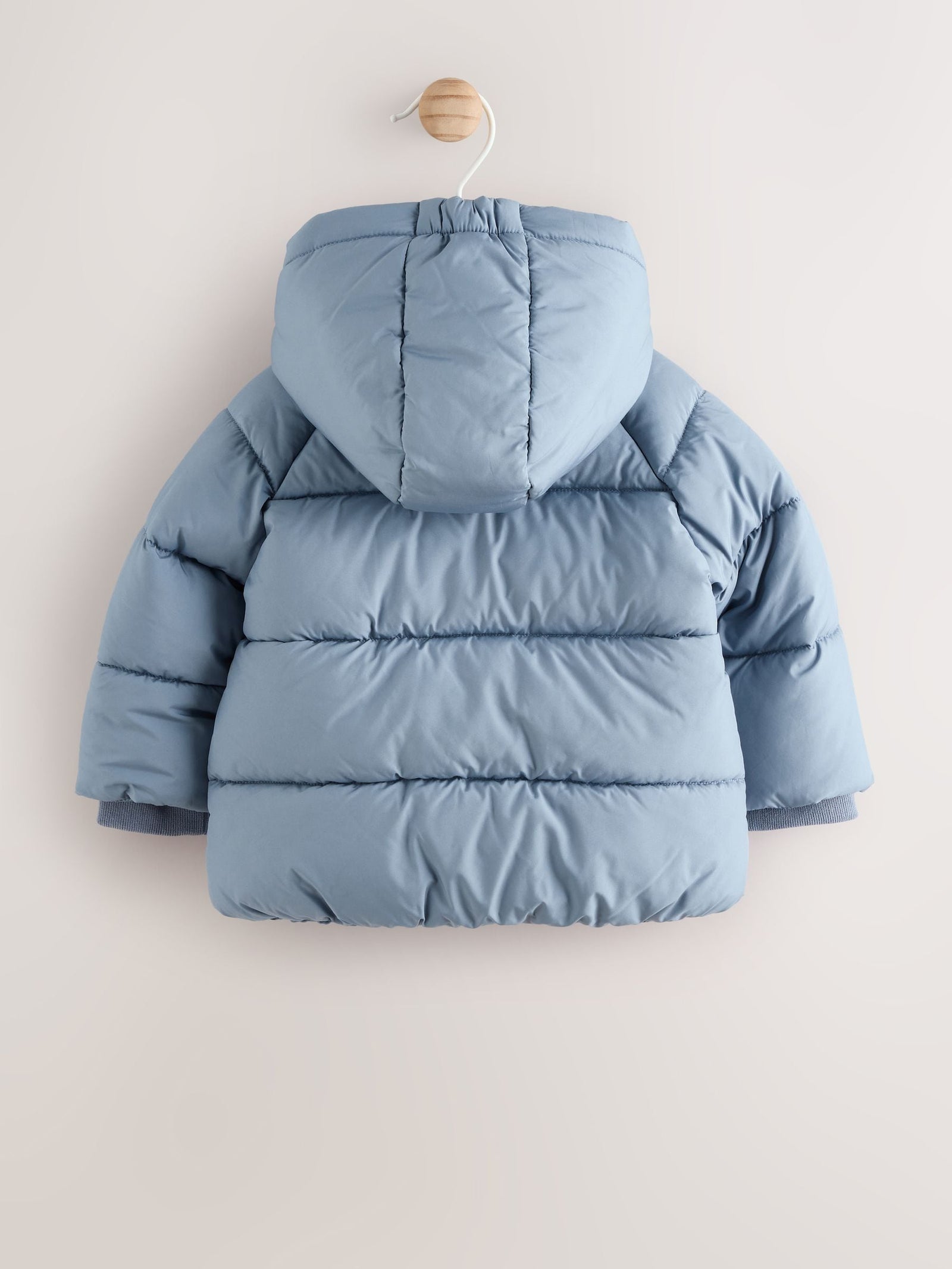 Blue Hooded Baby Puffer Jacket (0-18mths)