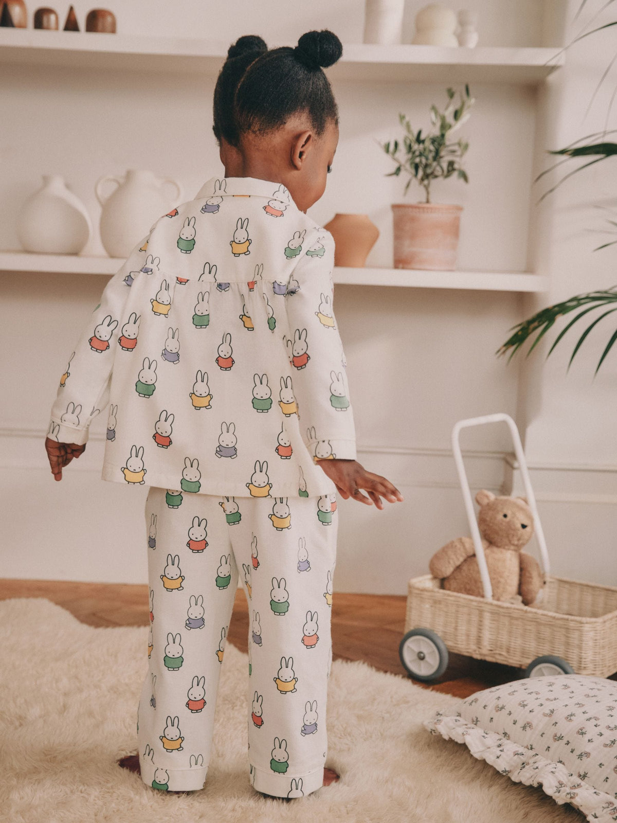 Ecru White Miffy Button Through Pyjamas (9mths-10yrs)
