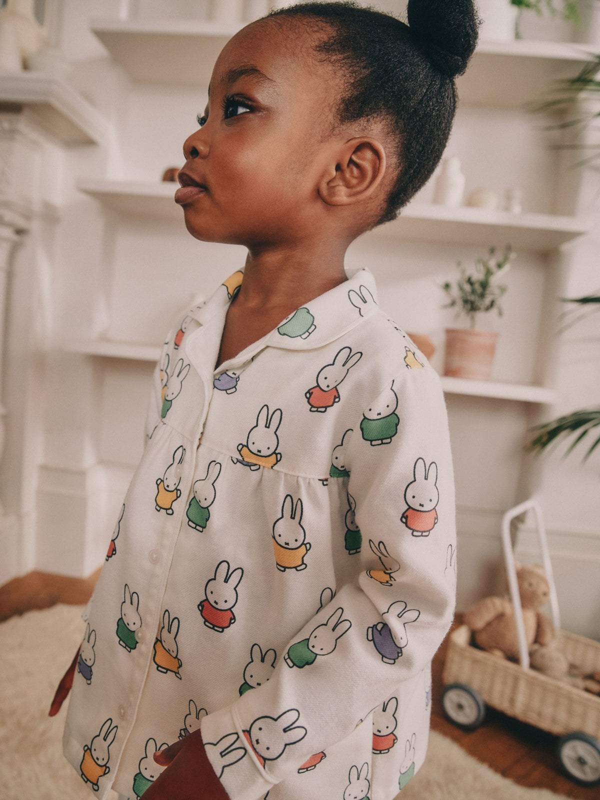 Ecru White Miffy Button Through Pyjamas (9mths-10yrs)