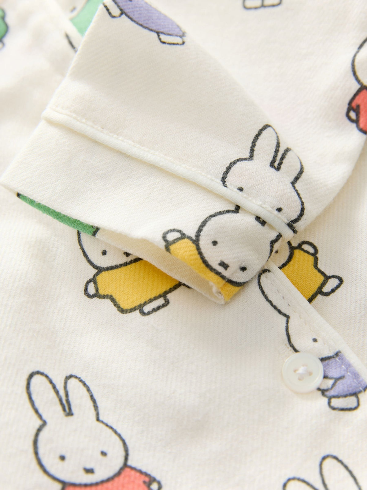 Ecru White Miffy Button Through Pyjamas (9mths-10yrs)