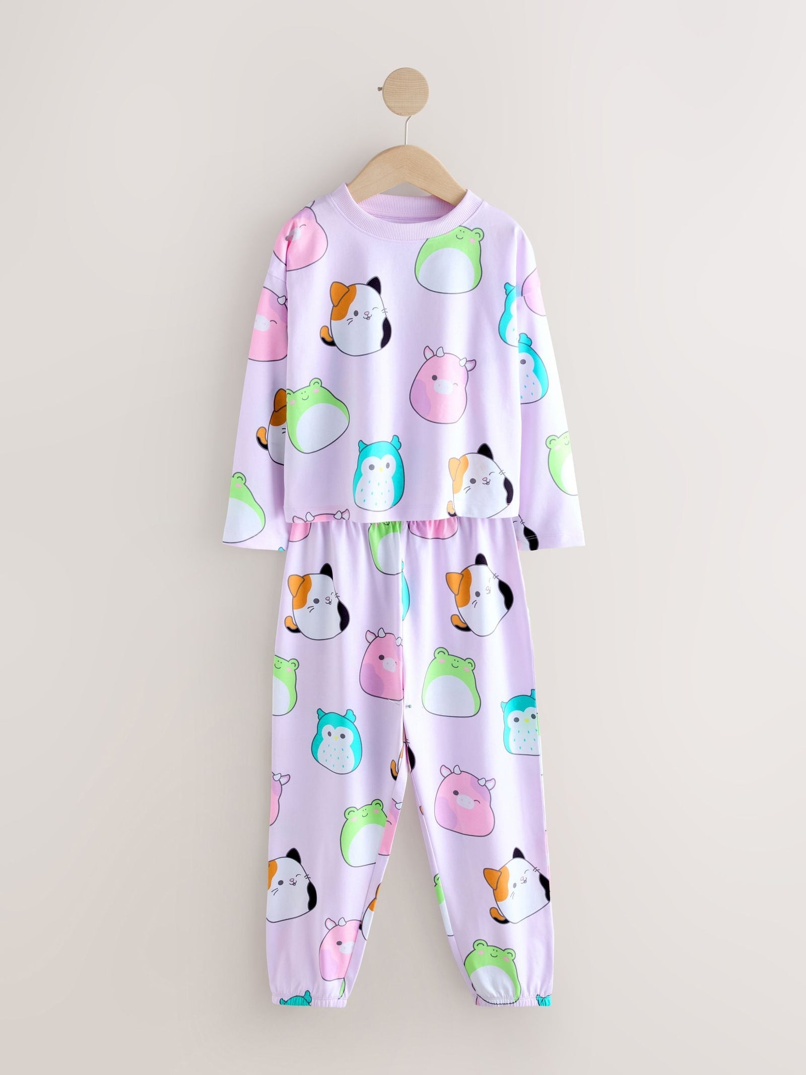 Pink/Lilac Squishmallow Pyjamas 2 Pack (5-14yrs)