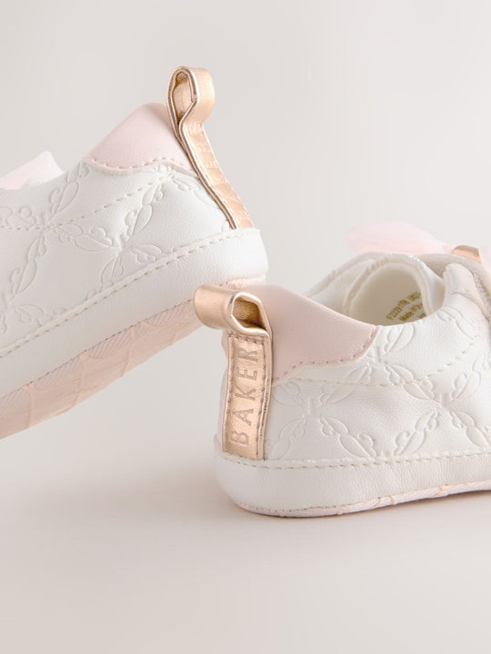 Baker by Ted Baker Baby Girls Organza Bow Padders Trainers