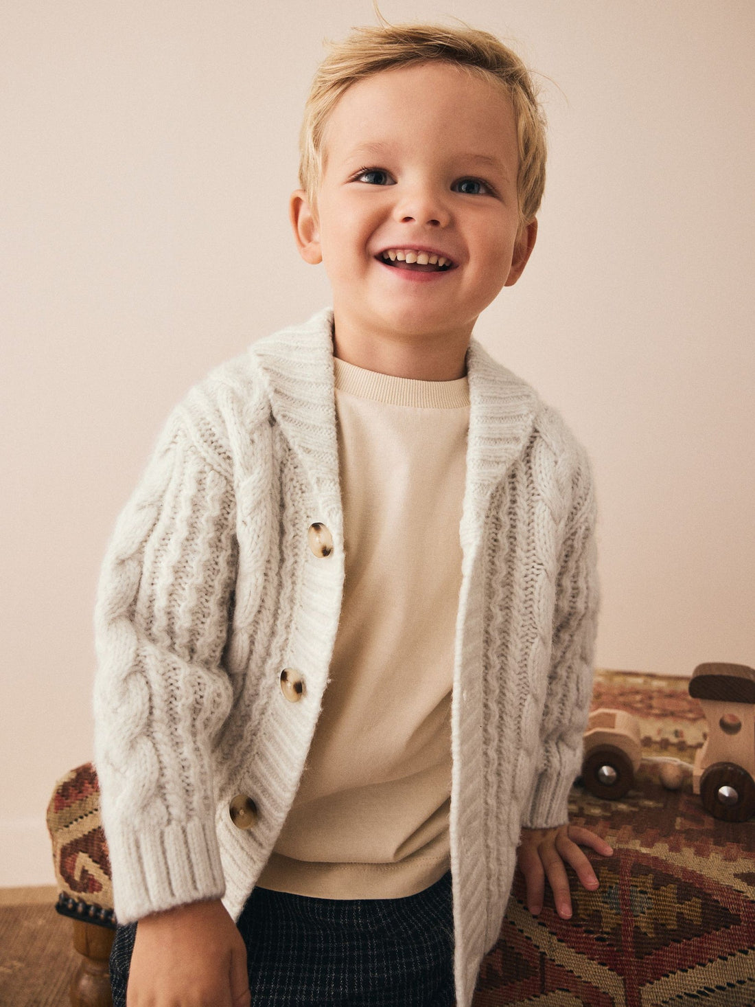 Cream Character Cardigan (3mths-7yrs)