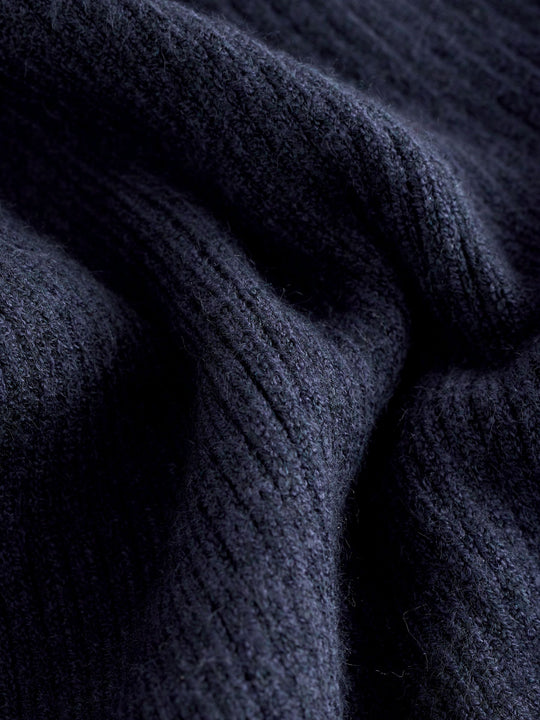 Navy Blue Trophy Neck Knitted Jumper (3-16yrs)