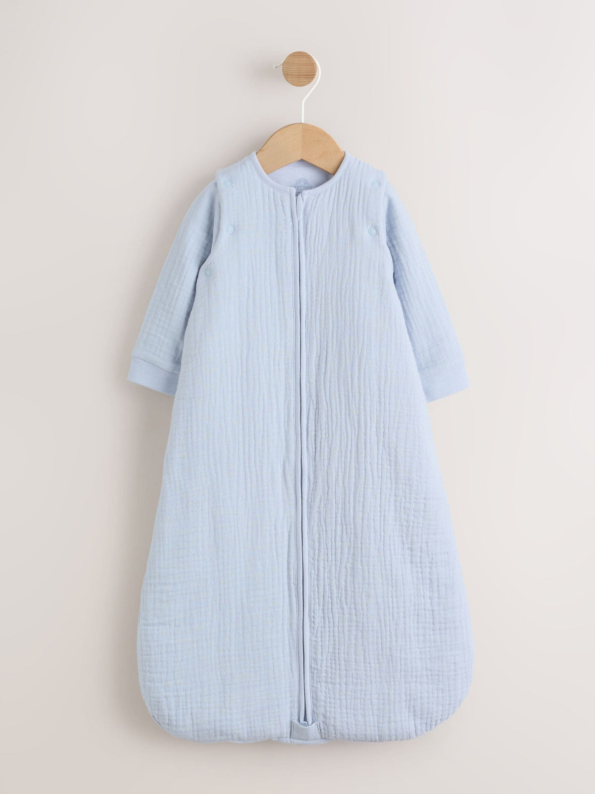 Modern Blue 2.5 TOG Removable Sleeve Muslin Baby Sleep Bag