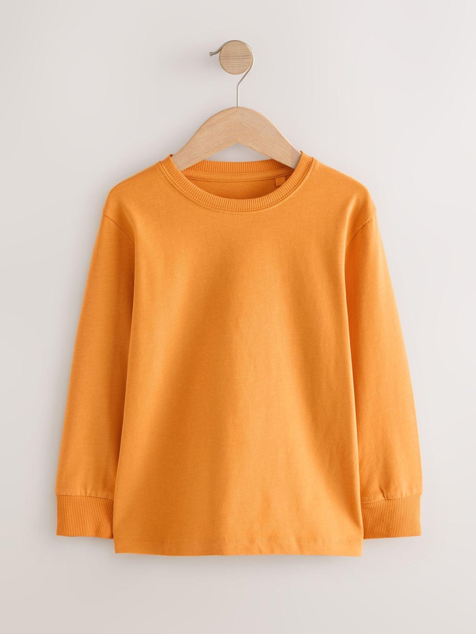 Ochre Yellow Regular Fit Long Sleeve Cosy T-Shirt (3-16yrs)