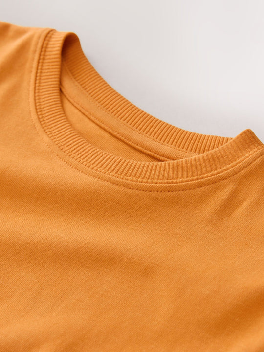 Ochre Yellow Regular Fit Long Sleeve Cosy T-Shirt (3-16yrs)