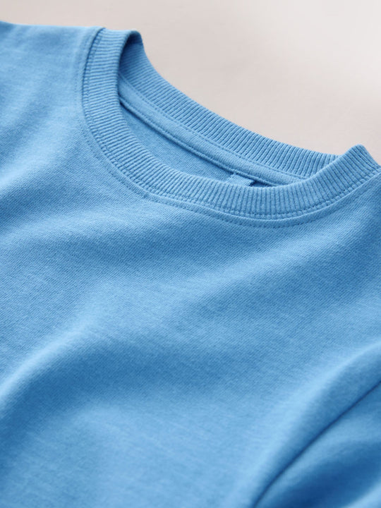 Pale Blue Regular Fit Long Sleeve Cosy T-Shirt (3-16yrs)