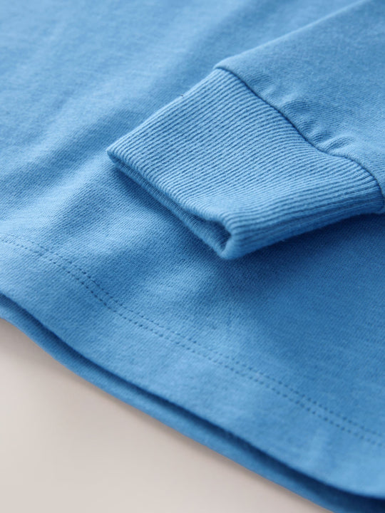 Pale Blue Regular Fit Long Sleeve Cosy T-Shirt (3-16yrs)