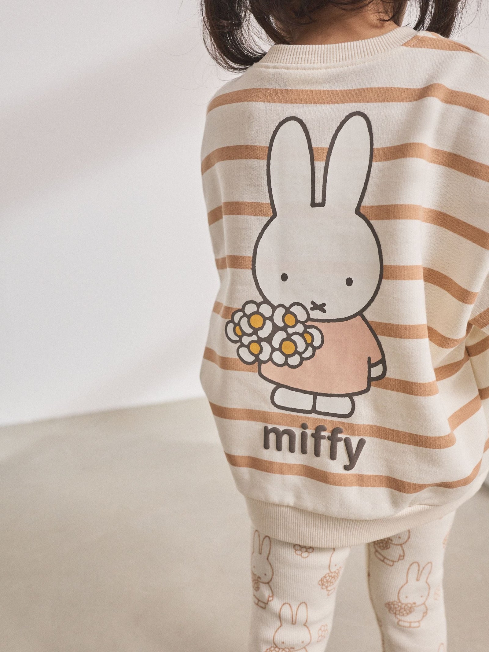 Cream Stripe Miffy Sweatshirt & Leggings Set (3mths-7yrs)