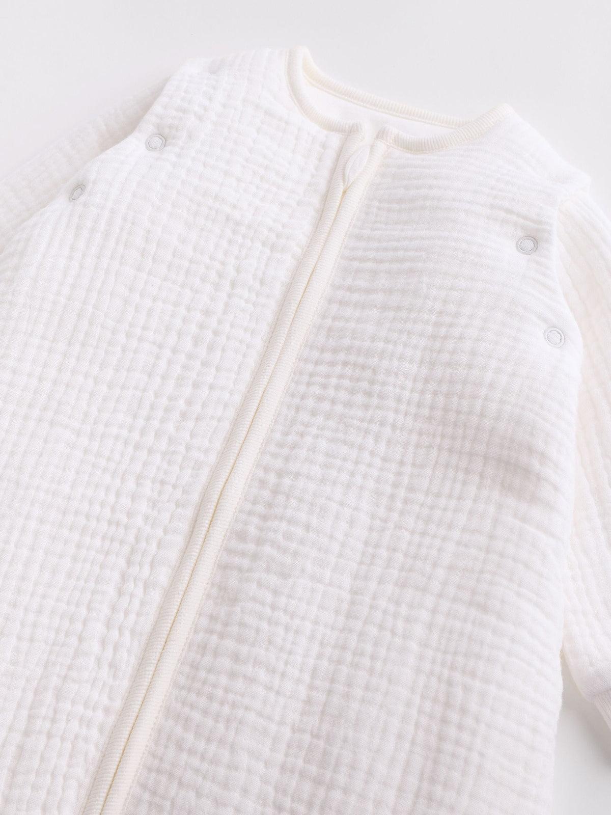 Ecru 2.5 TOG Removable Sleeve Muslin Baby Sleep Bag