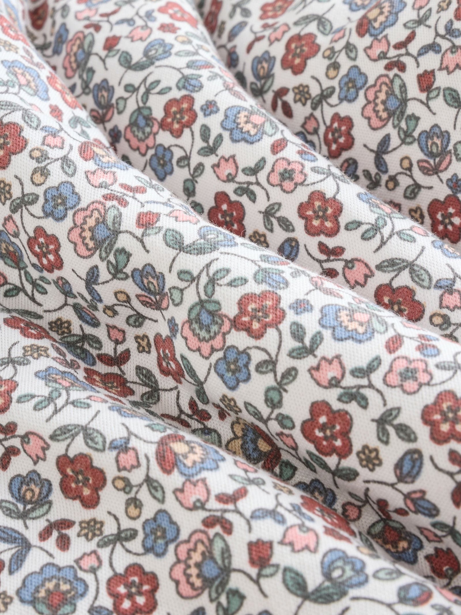 Ecru Floral 2.5 TOG Wadded Baby Sleepsuit