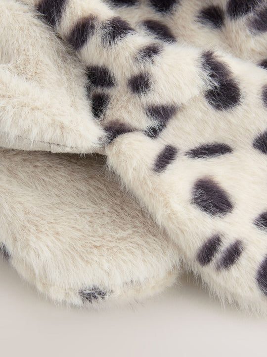 Leopard Faux Fur Earred Baby Trapper Hat (0mths-2yrs)