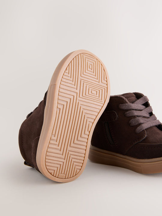 Brown Chocolate Standard Fit (F) Warm Lined Chukka Boots