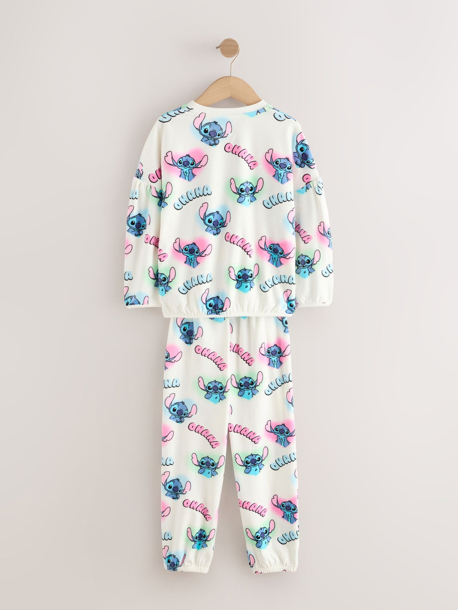 White Lilo & Stitch Cosy Fleece Pyjamas (3-16yrs)