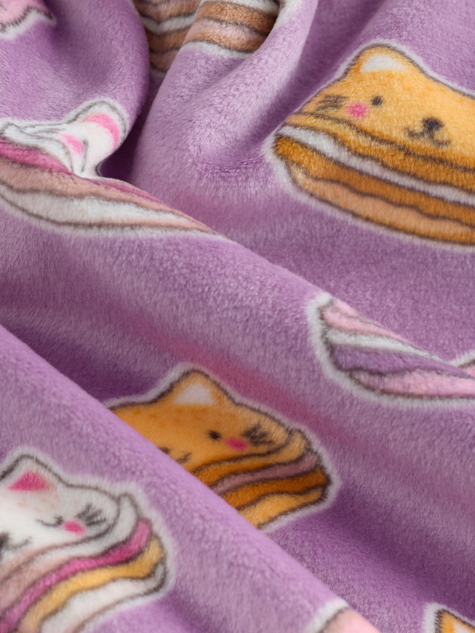 Pink Cataroon Cosy Fleece Pyjamas (3-16yrs)