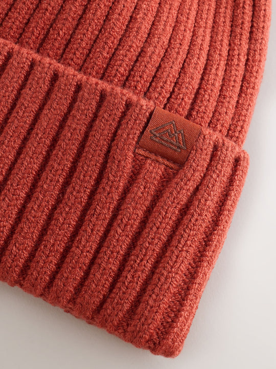 Pumpkin Orange Knitted Beanie Hat (1-16yrs)