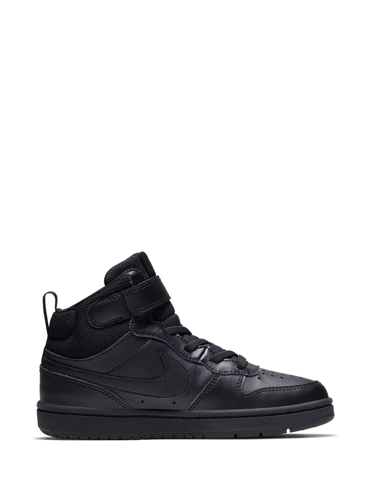 Nike Black Junior Court Borough Mid Trainers