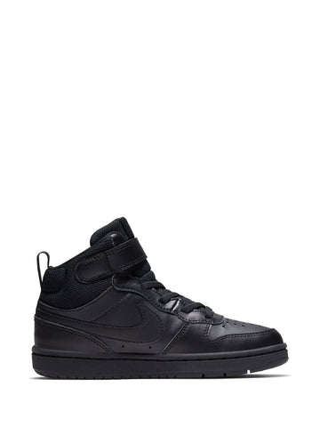 Nike Black Junior Court Borough Mid Trainers
