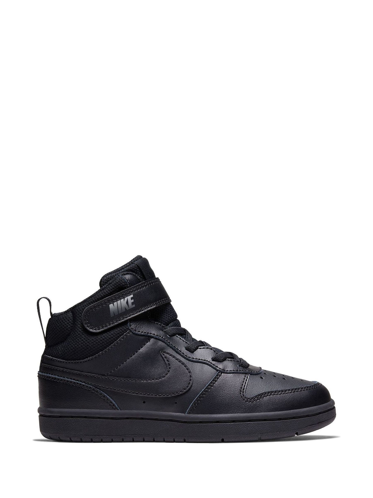 Nike Black Junior Court Borough Mid Trainers