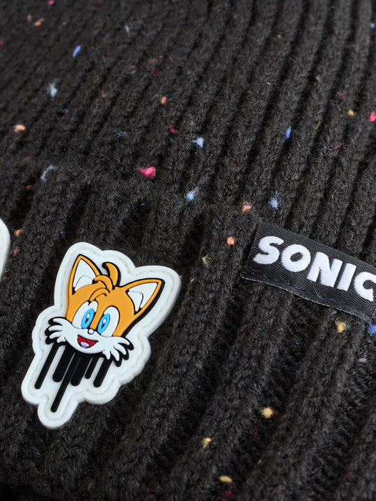 Charcoal Grey Sonic The Hedgehog Pom Beanie (3-16yrs)