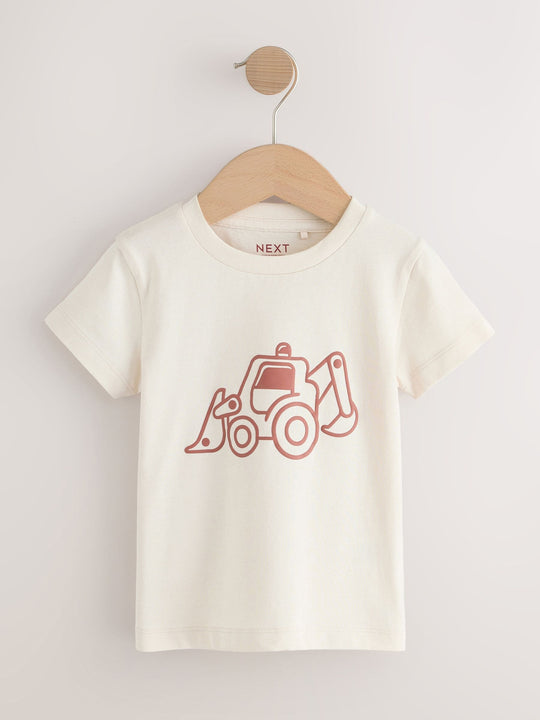 Rust Red Hooded Corduroy Overshirt & T-Shirt Set 2 Piece (3mths-7yrs)