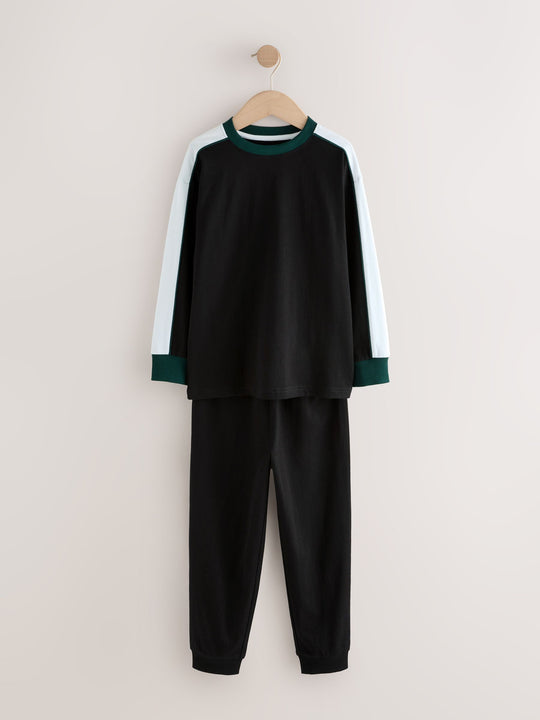 Green Long Sleeve Pyjamas 3 Pack (3-16yrs)