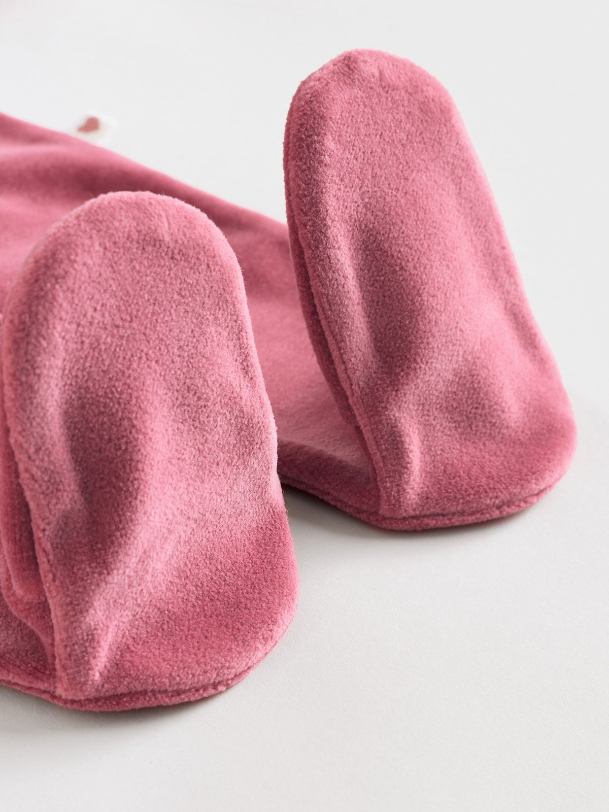 Pink Velour Baby Sleepsuits 2 Pack