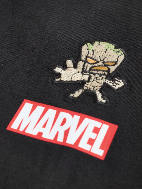 Black Guardians of the Galaxy Groot Long Sleeve T-Shirt (3-16yrs)