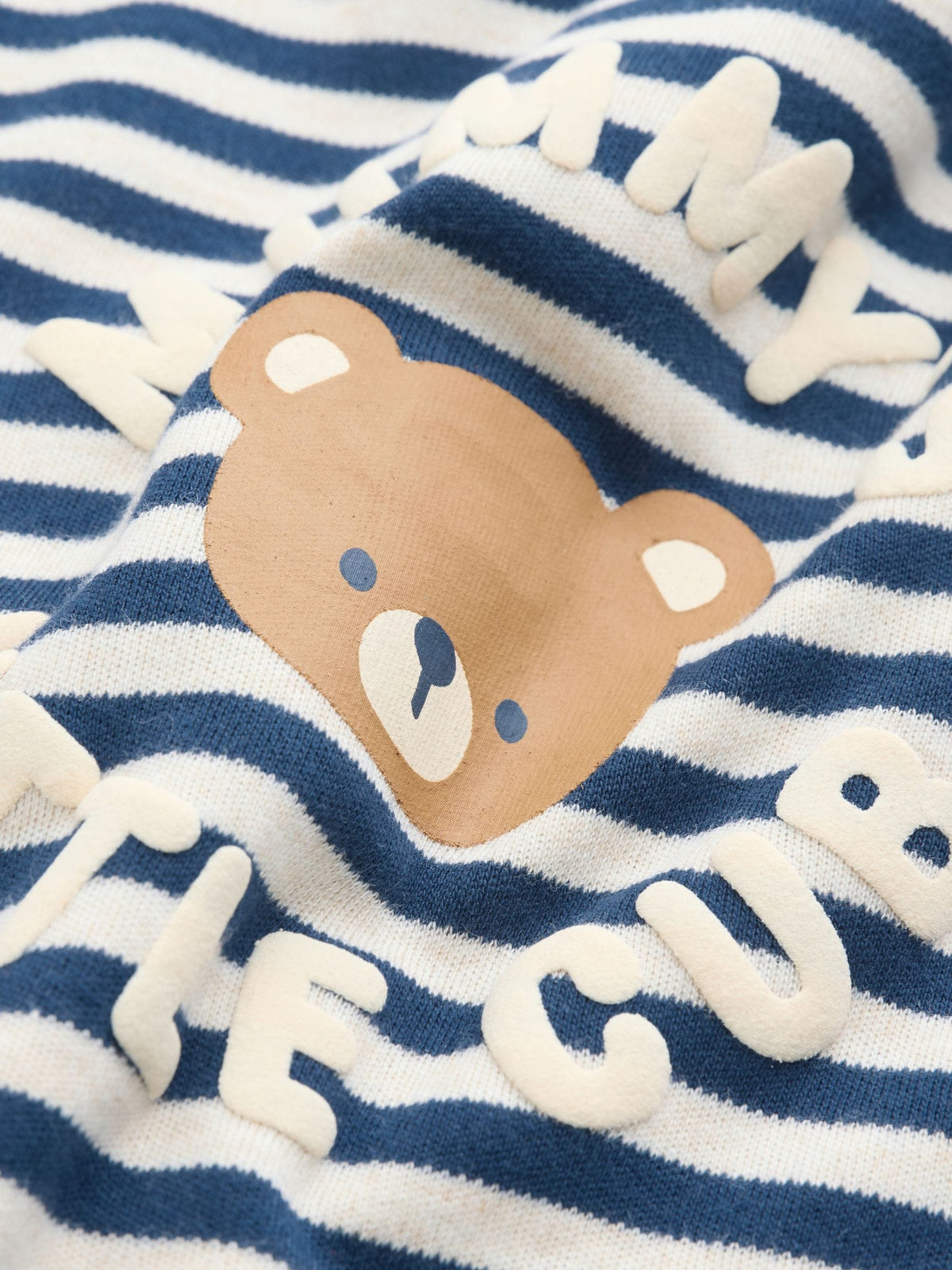 Navy Stripe Mummys Little Cub Baby Family Sleepsuit (0-2yrs)