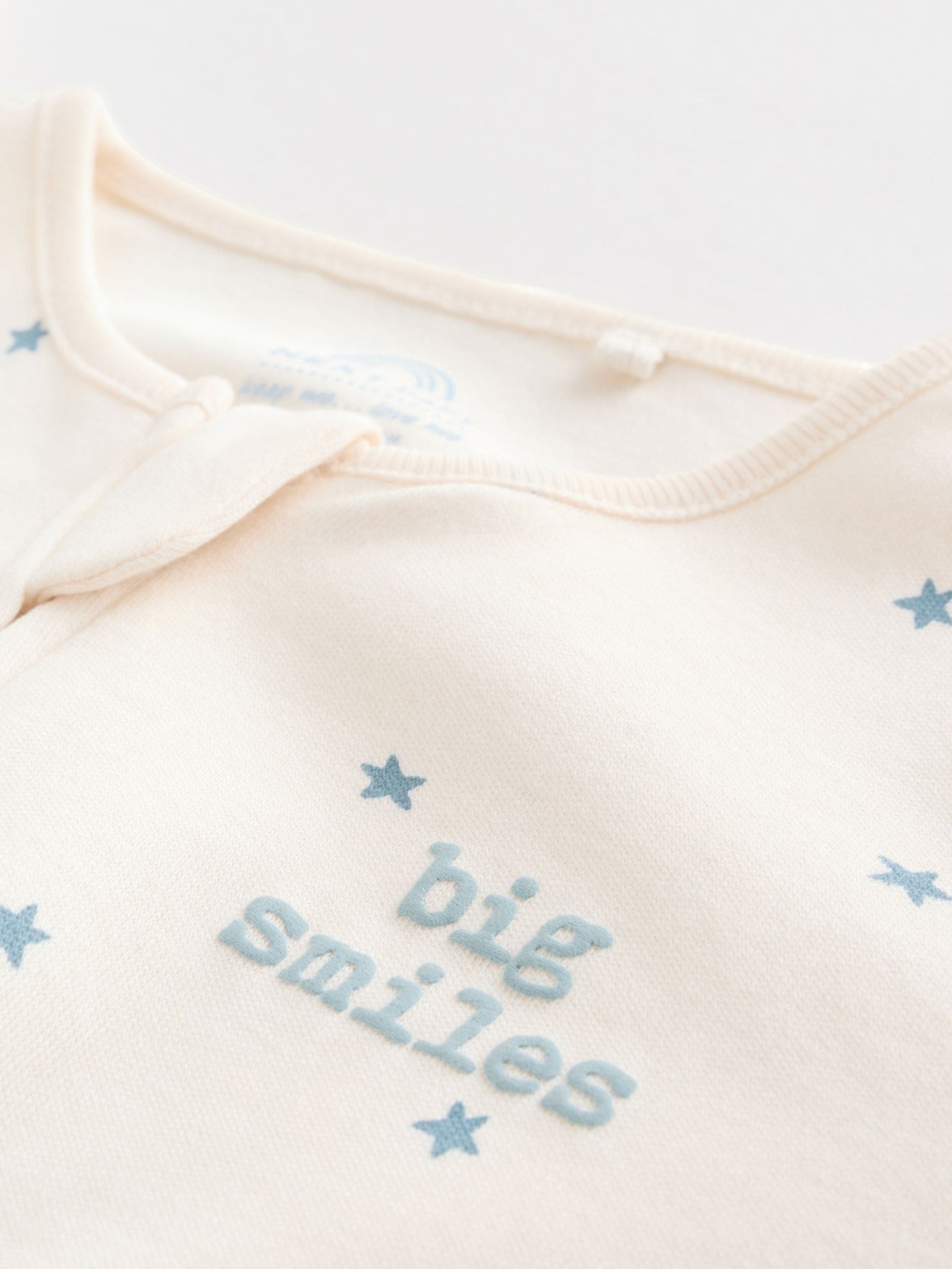 Blue Baby Two Way Zip Sleepsuits 3 Pack (0-2yrs)