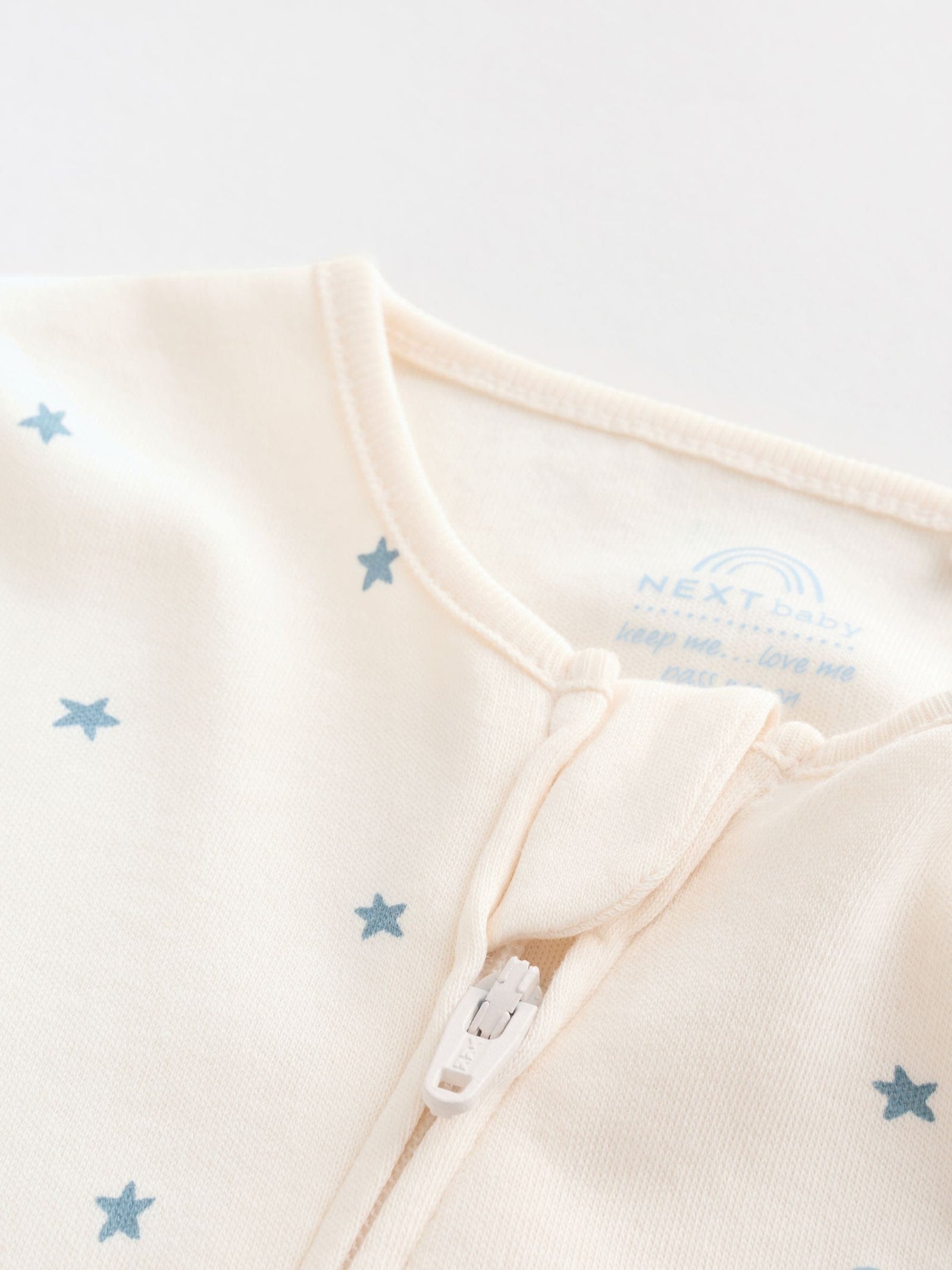 Blue Baby Two Way Zip Sleepsuits 3 Pack (0-2yrs)