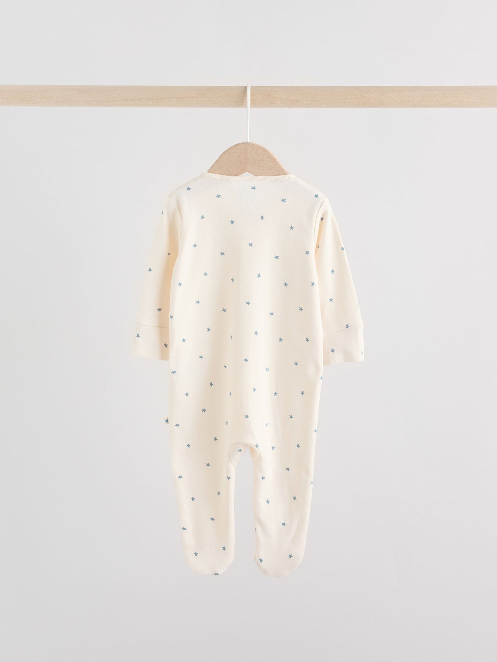 Blue Baby Two Way Zip Sleepsuits 3 Pack